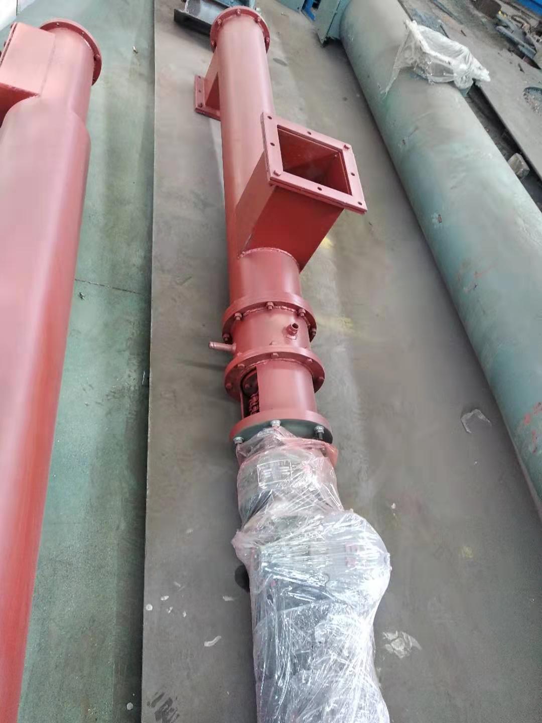 河北唐山输灰尘使用的管式螺旋输送机-重诺提供